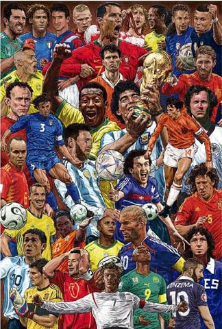 empireposter Poster de sport avec légendes de football - Dimensions : 61 x 91,5 cm, Sans cadre