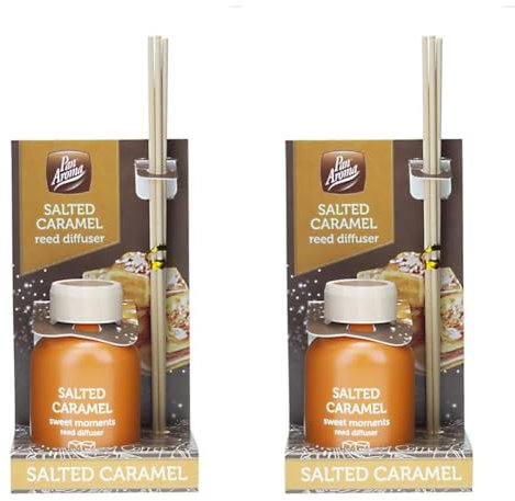 Pan Aroma Air Freshener Reed Diffuser, Salted Caramel, 50Ml (Pack of 2)