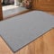 COLOR&GEOMETRY Dirt Trapper Door Matts Indoor 90x150 cm, Indoor Door Mat Non Slip, Front Door Mat Heavy Duty, Absorbent Doormats Inside for Entrance, Muddy Paws, Light Grey (Rolled-up NO Creases)