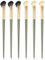 Mabor Lot de 6 pinceaux de maquillage biseautés pour contour des yeux en forme d'éventail pour fard à joues et crème