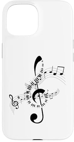 Hülle für iPhone 15 Musiknoten Musik Musiker Notenschlüssel Noten