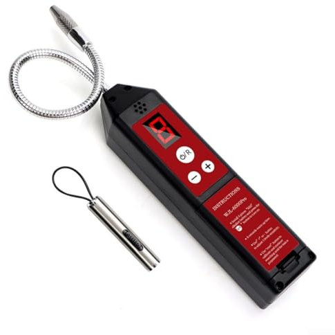 VA127 - Detector de fugas halógenas, probador de aire acondicionado de gas, probador de halógeno electrónico inteligente, detector de fugas de mano para aire acondicionado de coche