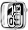 HANKN 2 Piezas Duro Funda para Apple Watch Series 10 46mm Funda Protector de Pantalla Vidrio Templado, Cobertura Completa Claridad Resistente al Polvo Iwatch Estuche (46 mm, Transparente x 2)