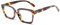 Hubeye Lesebrille Damen und Herren übergroße Quadratische Rahmen mit Federscharnier Komfortabel Lesehilfe Blaue Licht Blockieren Brille 1.00