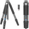 WEYLLAN UX7 - Treppiede professionale in fibra di carbonio, compatto, resistente, con colonna centrale sagomata per fotocamera DSLR, tubo massimo 32,5 mm, carico massimo 25 kg