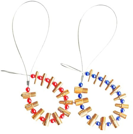 Colcolo 26-teiliger Gewindeprüfer für Muttern und Schrauben, Schraubengröße und Gewindelehre, robuste Gewindelehren für Außen- und Innengewinde, für