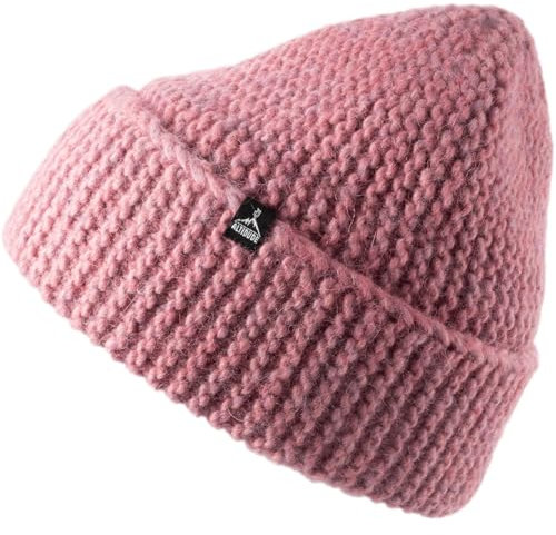 ALTIDUDE Winter Mütze Cloud Grob Strickmütze Unisex Beanie Alpaka & Merino Wolle pink