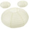 SOLUSTRE 3 Stück Lampenschirm aus Papierlaterne Laternen modern falten dekorativ Schatten hochzeitsdekoration DIY Laterne Kronleuchter aus Reispapier Stehlampe aus Reispapier Eisen Beige