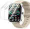 Paquete de 3 protectores de pantalla de TPU para reloj inteligente Soudorv T70 de 1.94 pulgadas (reparación automática) – Ant-Scratch, alta respuesta, sin burbujas, alta definición