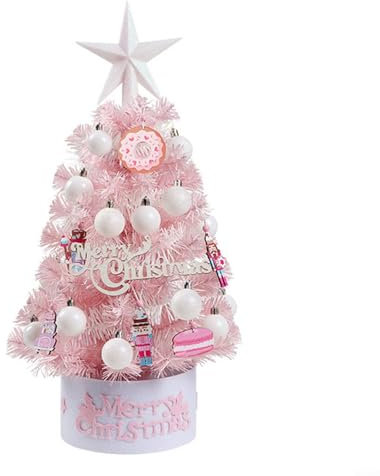 Mini albero di Natale con luci, 60 cm, decorazione per feste in casa e decorazioni festive fai da te (1#)