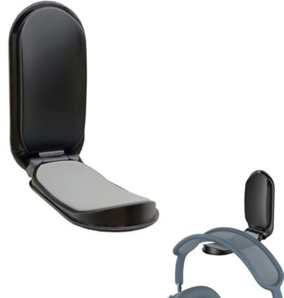 YAZWUR Soporte para Auriculares, Gancho Plegable para Cascos Gaming, Soporte Adhesivo para Auriculares, Colgador de Cascos, Accesorio para Escritorio y Pared
