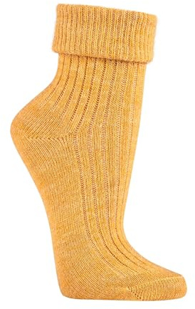 Socks4Fun 2 Paar weiche Wollsocken für Damen & Mädchen – aus Wolle & Alpakawolle – hautsympathisch, warm & bequem – mit doppeltem Umschlag