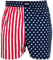 Happy Shorts Webboxer Herren Boxer Motiv Boxershorts lustig Farbwahl, Farbe:USA - Colours, Grösse:XL