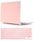 Se7enline Compatible with Frosted Silky-Smooth Soft-Touch Hard Shell Case Cover for Macbook Pro 13 with Retina Display Model A1502/A1425 with Keyboard Cover, Rose quartz (Baby Pink)