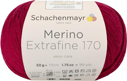 Schachenmayr Merino Extrafine 170 9807551-00042 love Handstrickgarn, Schurwolle