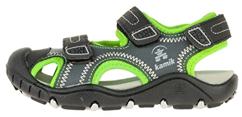 Kamik Unisex-Jungen Seaturtle2 Geschlossene Sandalen, Grau (Charcoal Cha), 32 EU