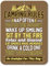 Lustige Campingschilder, Campingregeln, 22,9 x 30,5 cm, Blechdekoration