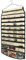 BB Brotrade Schmuck-Organizer zum Aufhängen, 80 Fächer, Organizer für Schmuck Beige 74 Pockets