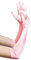 BABEYOND Damen Satin Opera Fest Party Audrey Hepburn Handschuhe - 1920er Stil, Elastisch, Erwachsene Größe, Ellenbogen bis Handgelenk Länge 52cm (Lang Glatt / Pink)