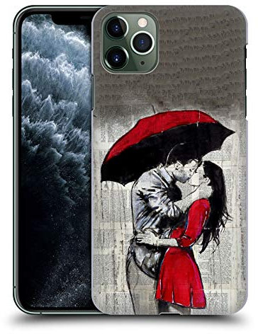 Head Case Designs Offizielle LouiJoverArt EIN Neuer Kuß 2 Rote Tinte Harte Rueckseiten Handyhülle Hülle Huelle kompatibel mit Apple iPhone 11 Pro Max