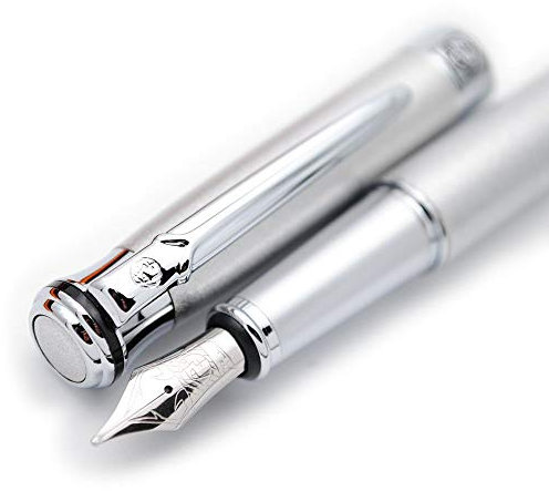 czxwyst Picasso 903 Schweden Flower King Füllfederhalter Original Box (Platin, F Feder)