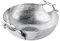 Schale Geweih Dekoteller Deko Aluminium Silber - Moderne Dekoschale aus Metall - Tischdeko Hochzeit, Weihnachten, Weihnachtsdeko - Dekoration für Wohnzimmer, Esszimmer oder Küche - XL 47 cm