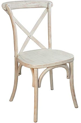EMMA + OLIVER Lime Wash X-Back Chair