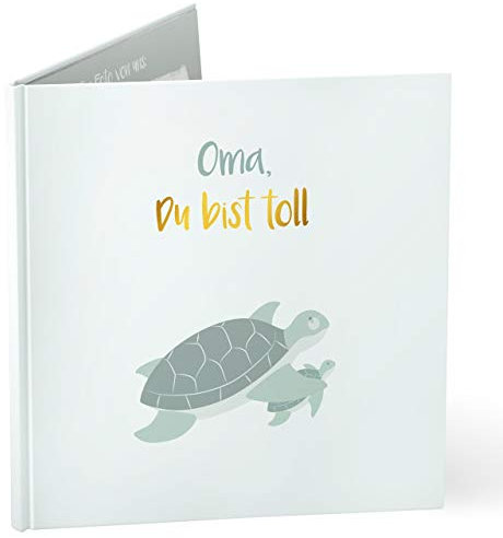 mintkind® Oma Du bist toll Geschenkbuch für Oma I Geschenk für Oma I Bilderbuch Geschenk Oma zum Geburtstag, zu Weihnachten oder als Dankeschön | Geschenk Fotobuch Sprüchebuch Geschenkidee