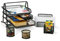 raxter Office Desk Set 5 Pieces Organiser Tidy 3 Tier Letter/Filing/Paper Tray, Pencil Cup, Letter Shelf, File, Clip & Memo Holder (Black)