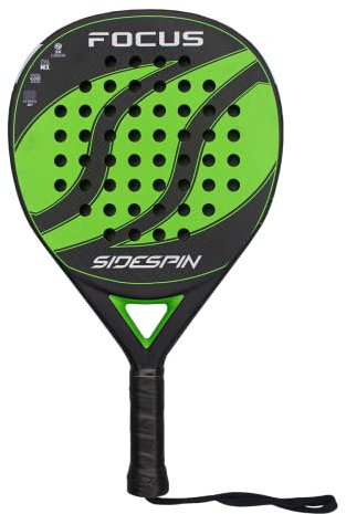 SideSpin - Pala de Padel Profesional SS Focus FCD 3K | Pala de Potencia y Velocidad | para Jugadores Ofensivos | Pala Padel Hombre Profesional, Color Azul, Tamaño Universal, Material Otro