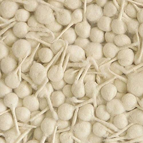 KULIA® Baumwolldochte für Öllampen Diwali Diya-Dekoration Kerzenherstellung Indischer Pooja-Artikel Rundes Batti 200 Dochte für Ghee-Lampe und Kerzen Docht Puja Aarti Diya Kerzendekoration Geschenke