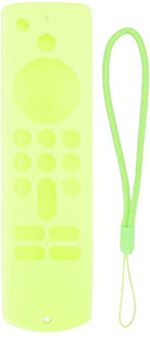 Cover in Silicone Antiscivolo per Fire TV Stick Custodia Protettiva in Silicone Antiscivolo (Verde), Custodia Protettiva in Silicone per Telecomando con Cordino,