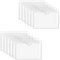 Kettion - Lot de 12 pochettes autocollantes pour cartes de visite - 10 x 15 cm - PVC Transparent