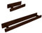 INOXLM Porta Asciugamani | Porta Carta Igienica Da Bagno | Kit Bagno Adesivo | Porta Rotolo Senza Fori | Portarotolo Bagno Adesivo | Porta Rotolo Carta Igienica (Kit completo 2 pezzi, Brown)