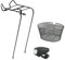 MADICKS Porte-bagages avant vélo 28 + panier ovale noir + phare avant LED - Hollande -