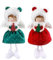 ISAKEN Weihnachten Engel Anhänger, 2 Stück Niedlich Plüsch Figuren Anhänger Puppe Hängende Dekoration Weihnachtsengel Weihnachtsbaumschmuck Weihnachtsdeko für Weihnachten Tisch Weihnachtsbaum Dekor