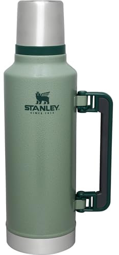 Stanley Classic Vacuum Bottle, 1.9L, Green, Thermal and Cold Insulated, Stainless Steel Bottle, Recycled Stainless Steel Water Bottle, Gift, Dishwasher Safe