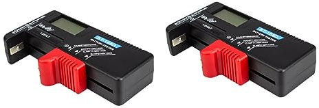 Gatuida 2stücke Digitale Batterietester Für Aa Aaa Und Kompakter Und Leichter Ladezustandsprüfer Mit Lcd-anzeige Für Schnelle Und Präzise Batteriemessung