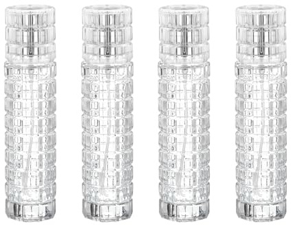 QUARKZMAN Rociador de Cóctel 4Pcs 100ml (3.4Oz) Botella de Spray de Vermut de Vidrio para Barra de Martini Perfume Recargable