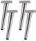 Tischbeine Eisen, 4 Stück DIY Silber Tischfüße Höhe: 10-72cm Couchtisch/TV Tisch/Schreibtische/Kommode/Nachttisch Beine Möbelfüße Schräge Konisch Galvanikfläche Oberflächenbehandlung-25cm/9.8in