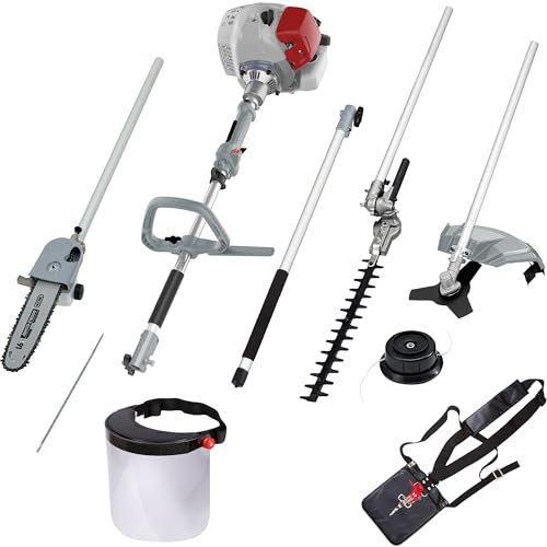 IKRA Multitool IBKH 33-1 Benzin 4in1 Garten Multifunktionswerkzeug inkl. Schutzschild & Kettenfeile