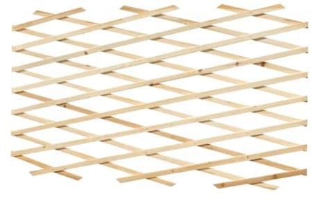 BIANCHERIAWEB Traliccio Estensibile in Legno per Piante Rampicanti Recinzione Giardino Balcone 150x200 Naturale