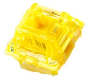 GATERON Phantom Serie mechanische Tastaturschalter(Gelb Linear,110Stück) | RGB-LED, 50gf, kompatibel mit MX-mechanischen Tastaturen