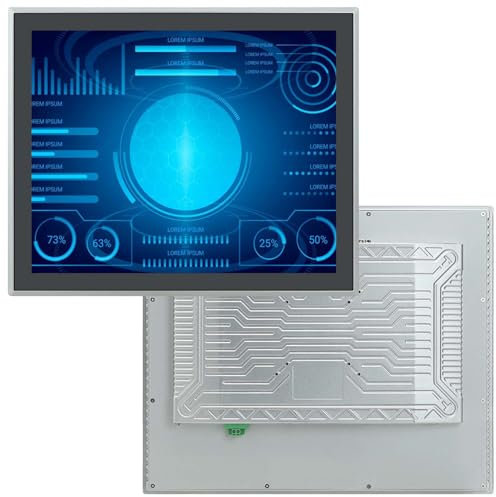 TouchWo Monitor industriale touchscreen da 19 pollici, HD-MI, porte USB, altoparlanti integrati, touch screen capacitivo incorporato