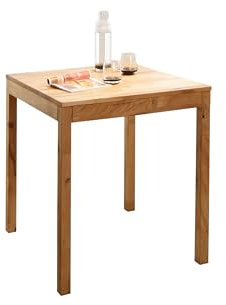 möbelando Esstisch >TI-0650< Wildeiche mssiv geölt - 70x75x70cm (BxHxT)