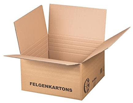 VEPATIM 4 Felgenkarton für 18 Zoll - 500x500x(142)-290mm mit variabler Höhe 2-wellig