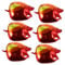 ifundom 6St Flammenballon-Set Partyzubehör zum Thema Feuer Folie feuert Ballon ab Partydekoration zum Thema Sport Aluminiumfolienballons Feuer-Party-Ballon Luftballons-Dekorationsset rot