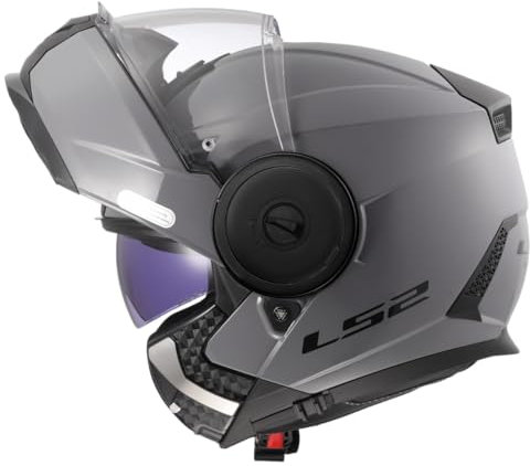 LS2, Modularer Motorradhelm SCOPE II SOLID Matt Titanium, 3XL