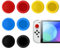 2025 Ersatzkappe für Controller Switch Joystick Kappen - 4 Pairs Thumbsticks Protege für Switch/Lite Silikon Joystick Schutzzubehör 3D Grips Caps (Vier Farben)
