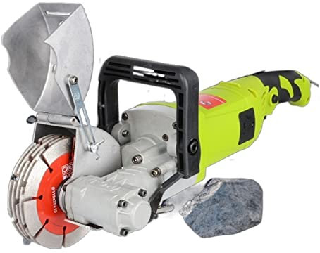 Mauernutfräse, 4kw. Elektrische Wand-Chaser-Nut-Schneidemaschine Wandschlitzmaschine 40mm + 800W Staubsauger,Stärkere Schneidleistung